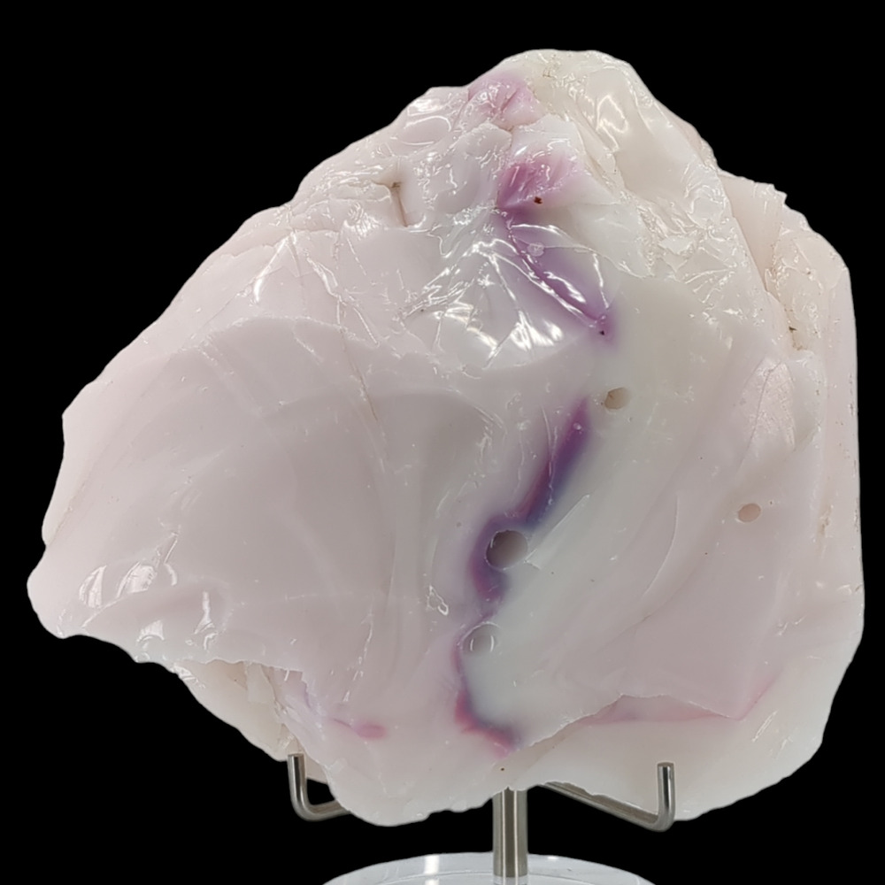 Milk Glass Pink Swirled Art Glass Cullet‎ Slag Glass #4XL63
